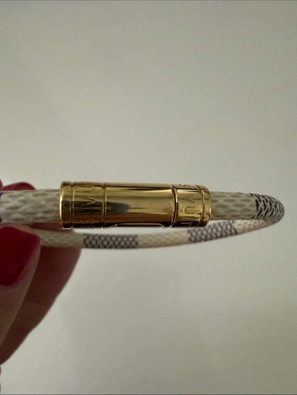 Louis Vuitton Damier Azur Keep It Bracelet